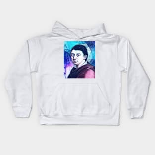 Friedrich Schlegel Snowy Portrait | Friedrich Schlegel Artwork 13 Kids Hoodie